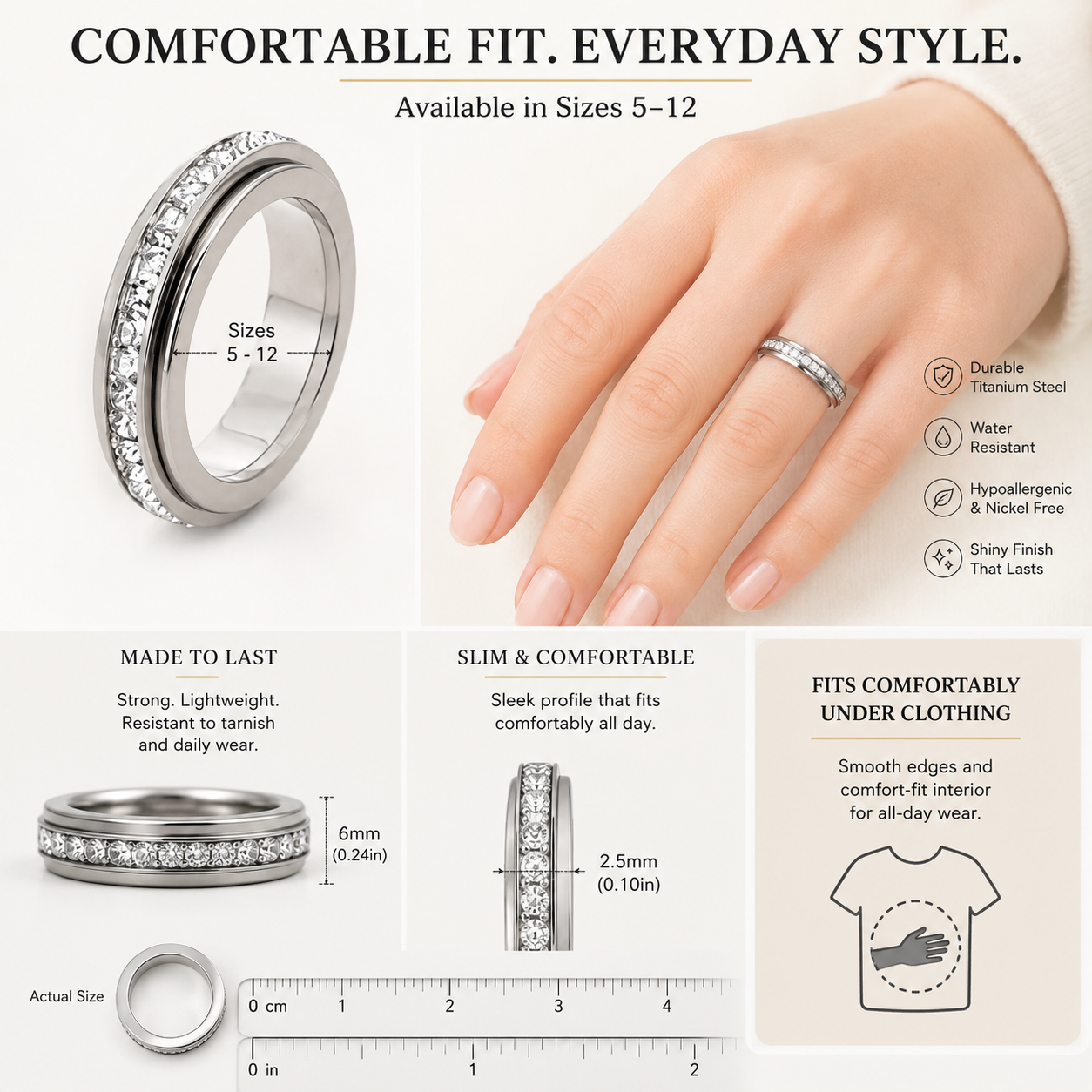 Serenity Spinner Ring