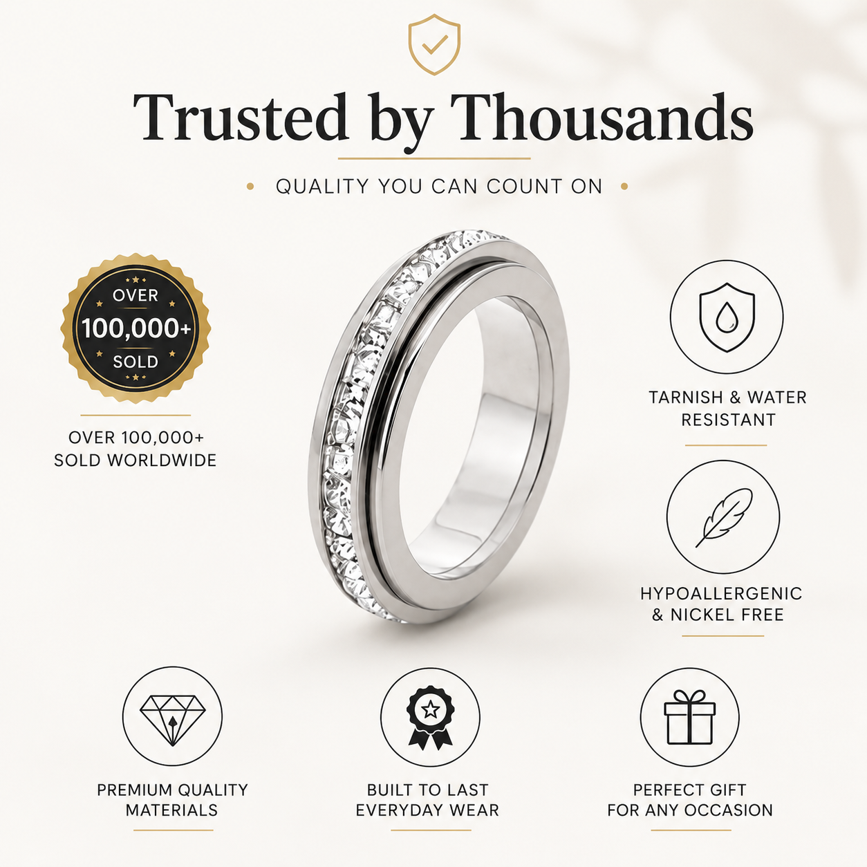 Serenity Spinner Ring